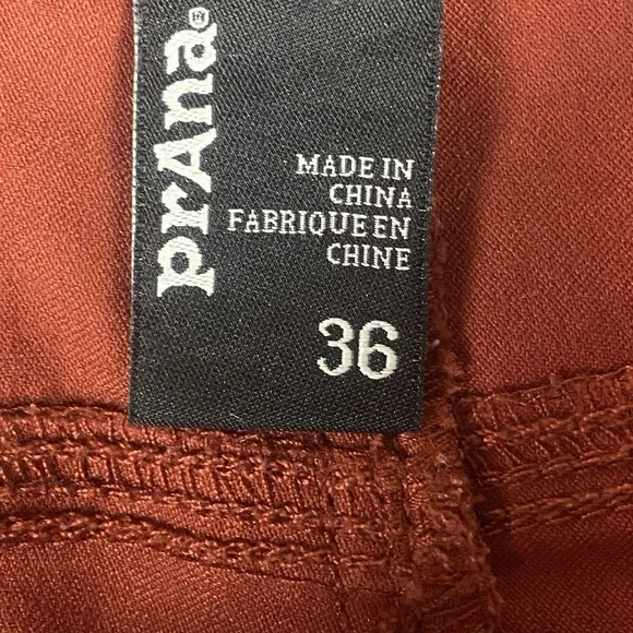 Prana Mens Zion Cargo Shorts 36 11" Inseam Orange Belted Hiking Outdoor $80 new - Picture 5 of 13